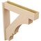 Ekena Millwork 7 1/2-in W x 36-in D x 40-in H Balboa Block Rough Cedar Woodgrain TimberThane Outlooker, Primed Tan OUTUR075X36X40BOA44RCPR - alternate 3